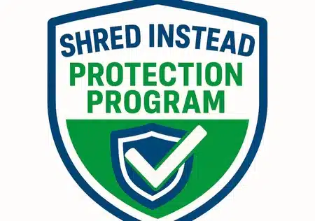 Shred Instead Protection Program Logo
